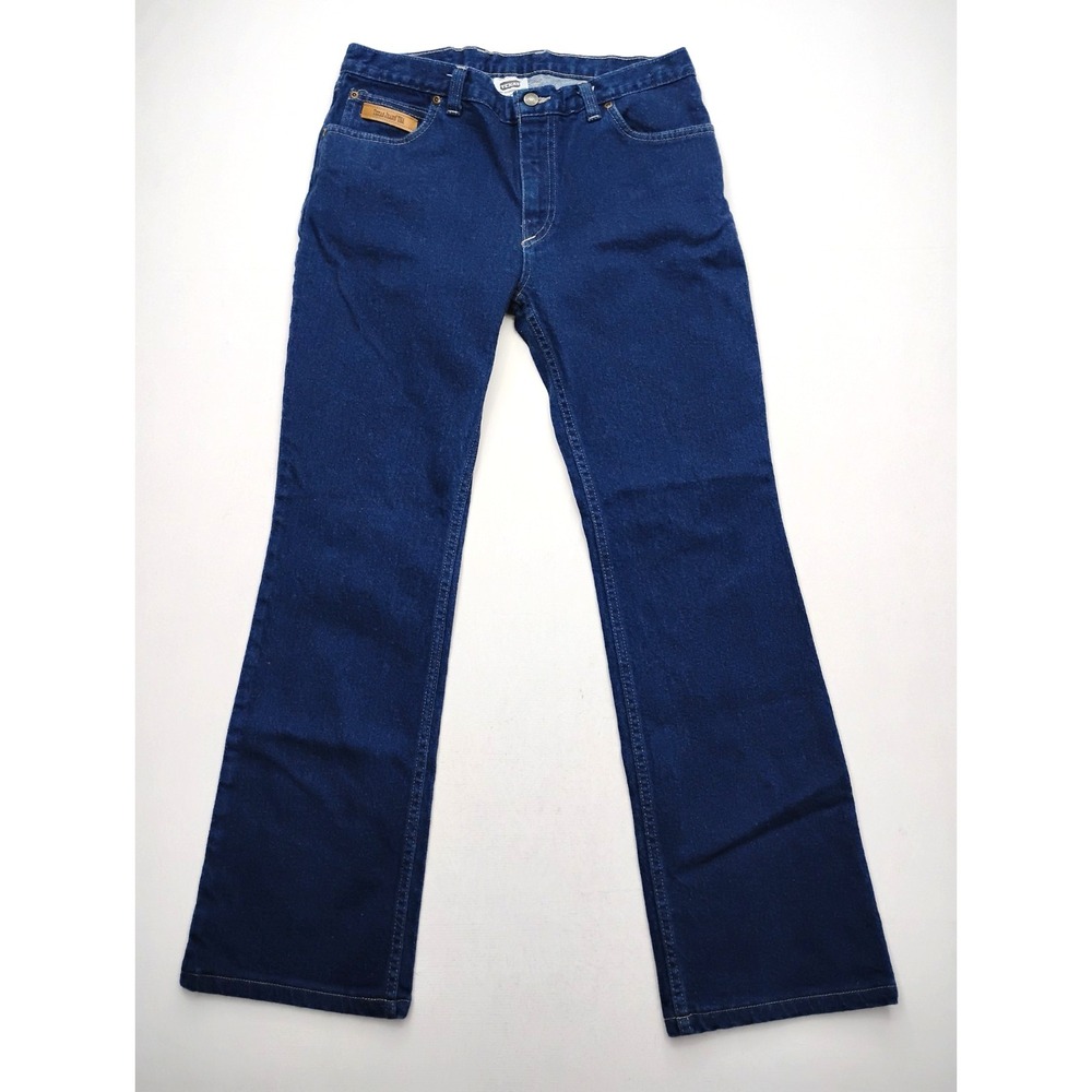 Texas Jeans Blue Dark Wash Bootcut Stretch Cotton Made In USA Womens 12
